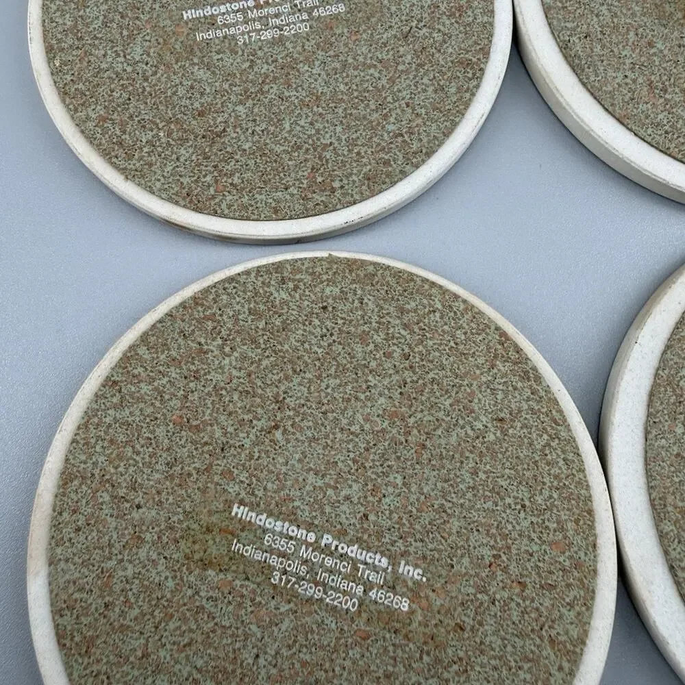 Vintage CoasterStone Playing Cards Stone Coasters Set of 4 With Original Box